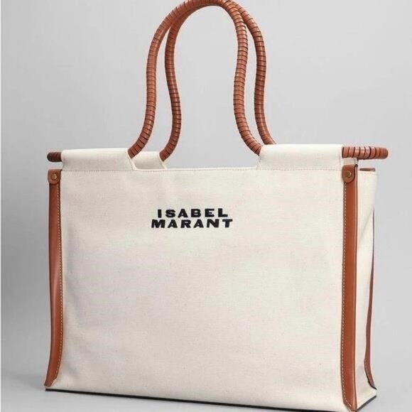 New Authentic New Authentic ISABEL MARANT Toledo Canvas Tote Bag - Picture 1 of 11